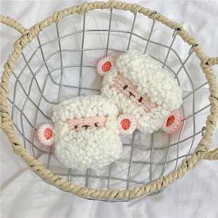 适用苹果airpods 4保护套airpods3保护壳毛绒针织可爱小绵羊第二代苹果蓝牙耳机套盒ipod软壳airpodPro2秋冬