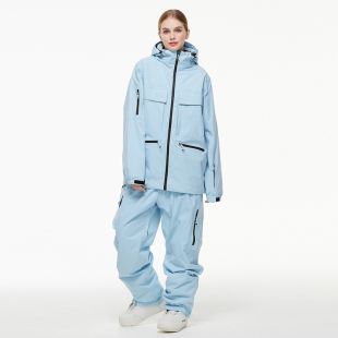 滑雪服女套装男款冬季防风防水加厚保暖单板滑雪衣裤滑雪服套装