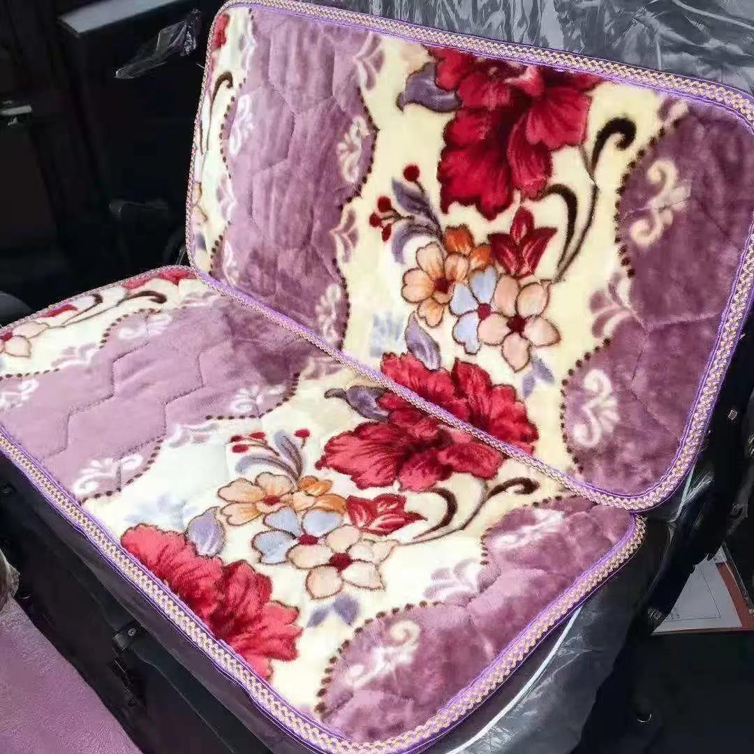 电动三轮车坐垫冬季通用座垫加厚海绵车垫秋冬天保暖座位