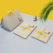 记忆印象风琴本350g木浆水彩本折叠折页画画本写生旅行中粗水彩手绘本水彩图画本美术生专用便携式 方形绘画本