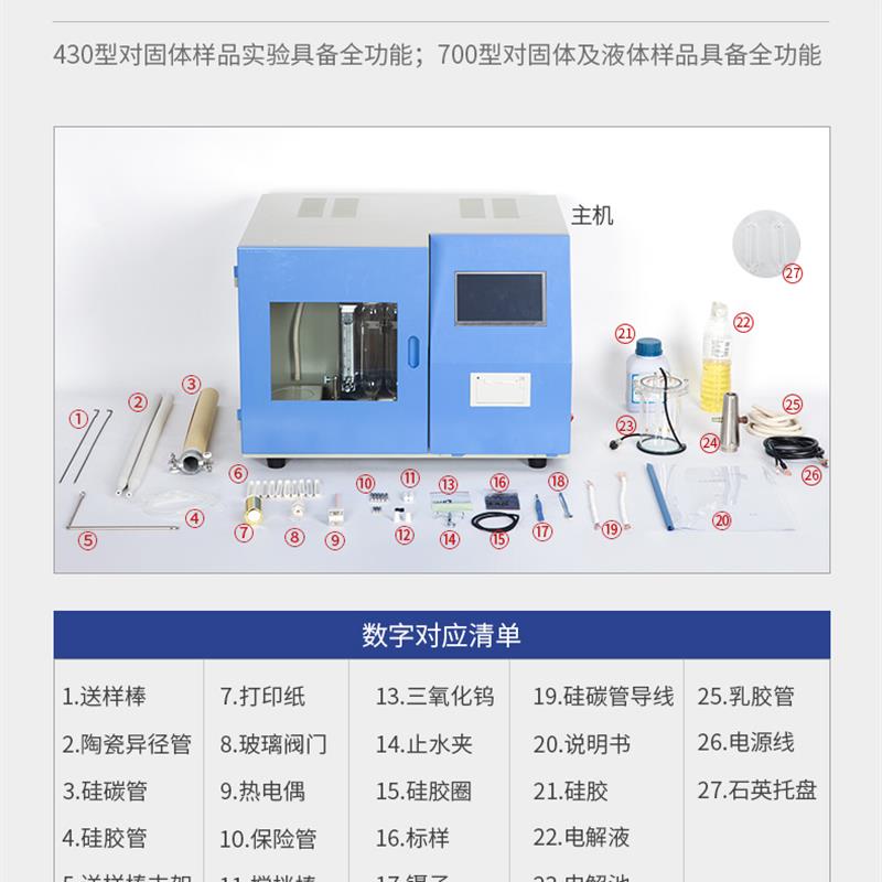 新款快速测硫仪煤炭定硫仪全自动库仑测硫仪一体化智包邮