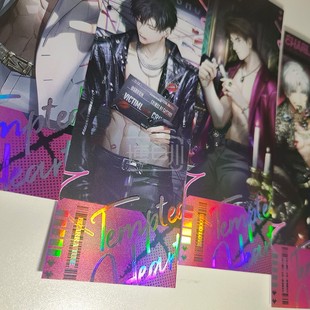 双闪镭射票银UV光油逆向来图定制小卡拍立得明信片方卡水波纹1 张