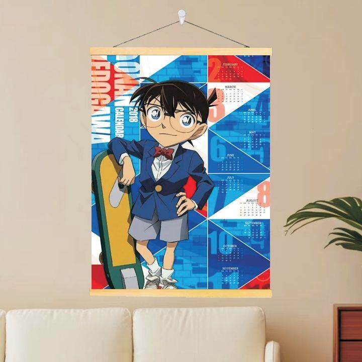 柯南挂画卧室宿舍装饰房间有框卡通动漫生日礼物免打孔挂孔