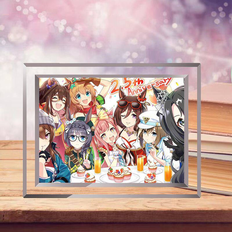 赛马娘水晶玻璃相框生日