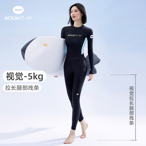aquaplay泳衣保守显瘦