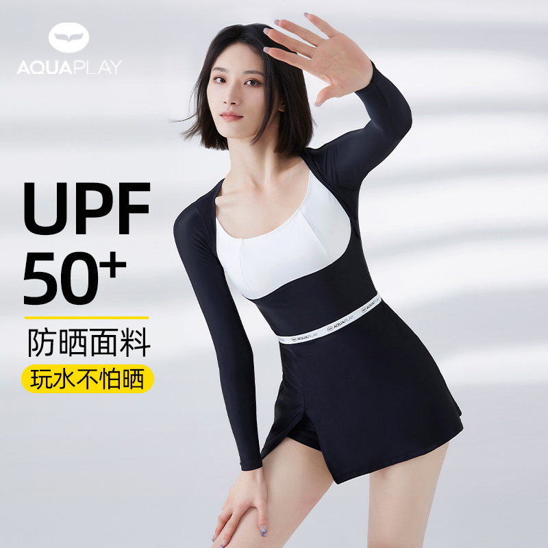 AquaPlay连体泳衣女显瘦