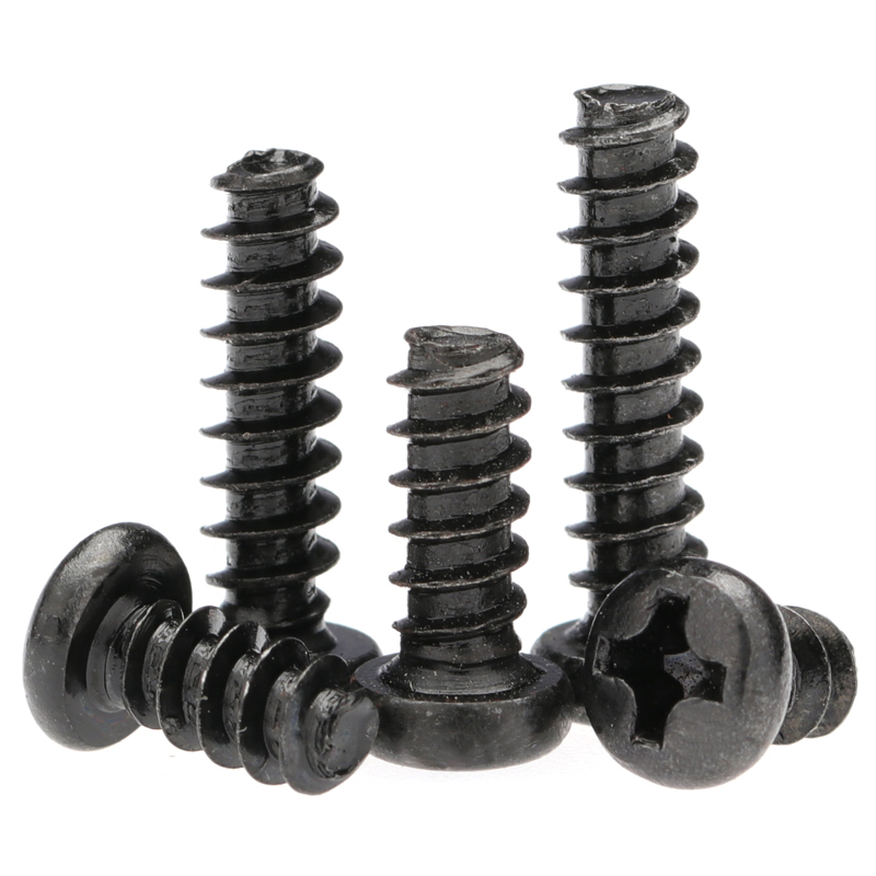 盖驰镀黑色圆头平尾自攻螺钉