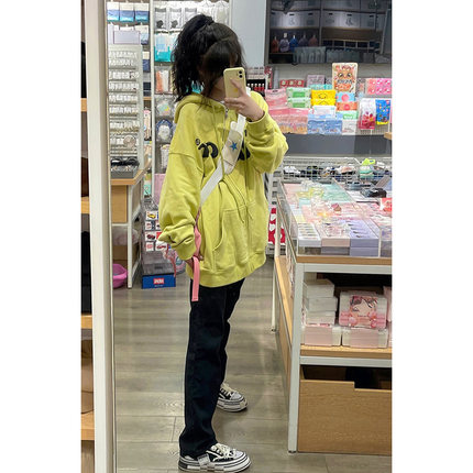 高级感加绒加厚连帽拉链卫衣女秋冬2023新款设计感小众慵懒风外套