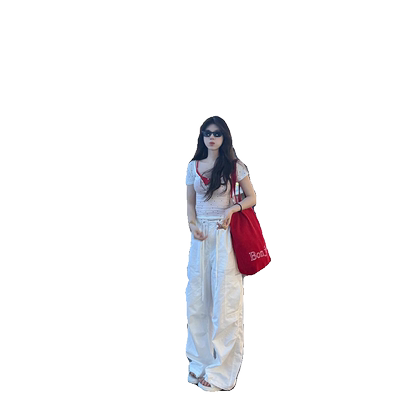 纯欲风辣妹波点撞色短袖吊带套装