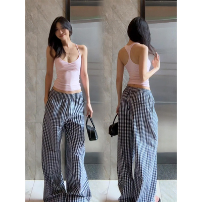 美式辣妹设计感吊带背心女夏外穿