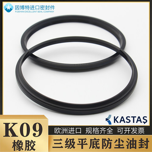 欧洲进口K09橡胶平底防尘圈油封
