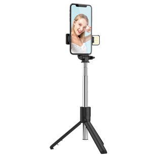 【美国HOOYS】2026新款自拍杆防抖手机直播支架三脚架一体式360度旋转拍照多功能旅游便携通用拍摄稳定器迷你