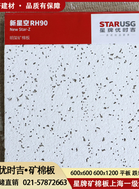 星牌优时吉矿棉板600X600新星空NSB402办公室吊顶吸音装饰板USG