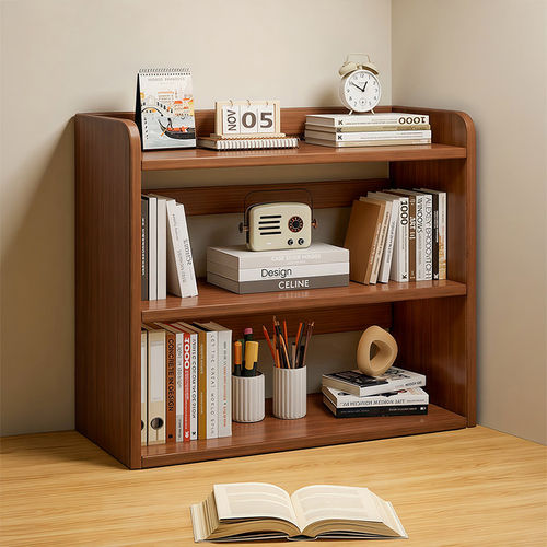 桌面置物架桌上书架家用书桌转角收纳架办公室立式多层文件收纳架