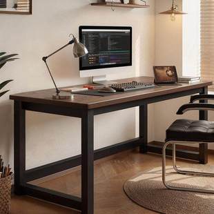 电脑桌子台式卧室简易书桌家用学生学习桌写字台长方形现代办公桌