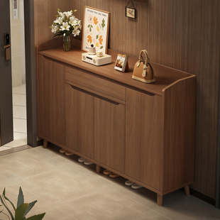 入户门鞋柜家用门口实木玄关收纳柜一体靠墙2025新款爆款高档鞋架