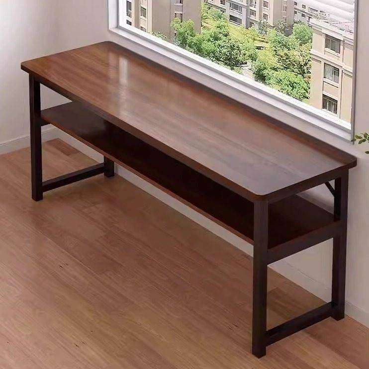 双人长条书桌空间利用神器学生家用卧室出租屋长方形电脑桌窄房间