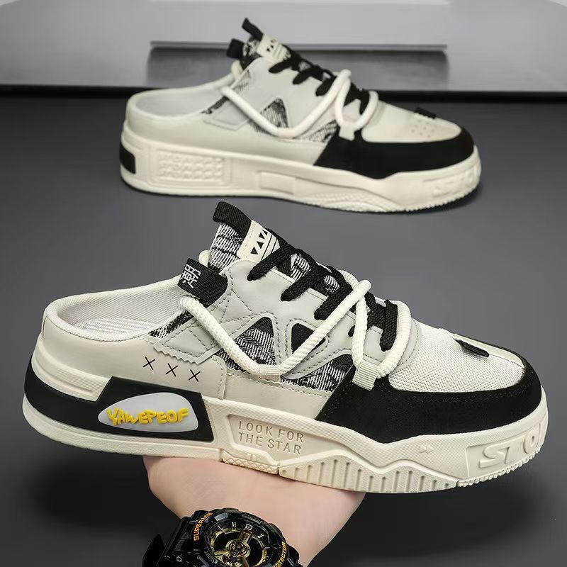 2025夏季新款懒人包头半拖鞋男款