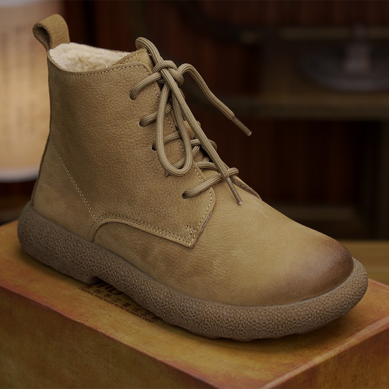 雪地靴女平底加绒老前锋复古爆款
