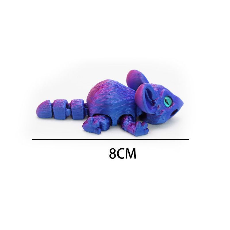 3D打印呆萌老鼠可爱新款跨境爆款摆件手办模型仿真玩具新款动物