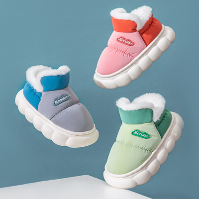 儿童棉拖鞋冬季包跟亲子大童