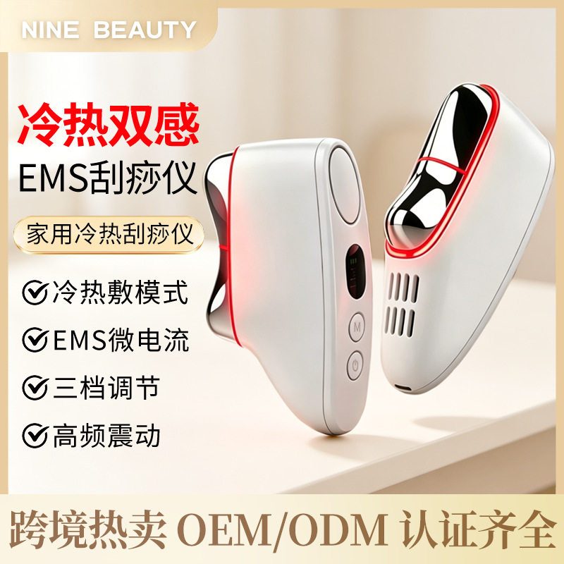 冷热美容仪 LED热疗面部塑形导入仪微电流便携式按摩仪器面部提拉