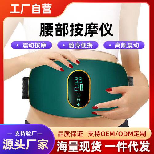 跨境按摩腰带健身器材家用充电高频抖抖机多功能小型腰部按摩仪