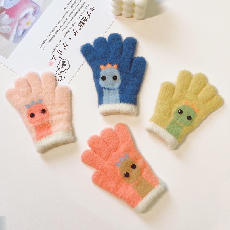儿童五指薄款手套秋冬季男童