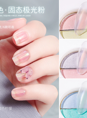 仙女极光粉美甲店专用套装网红色贝壳粉镜面粉光疗甲油胶仙仙粉