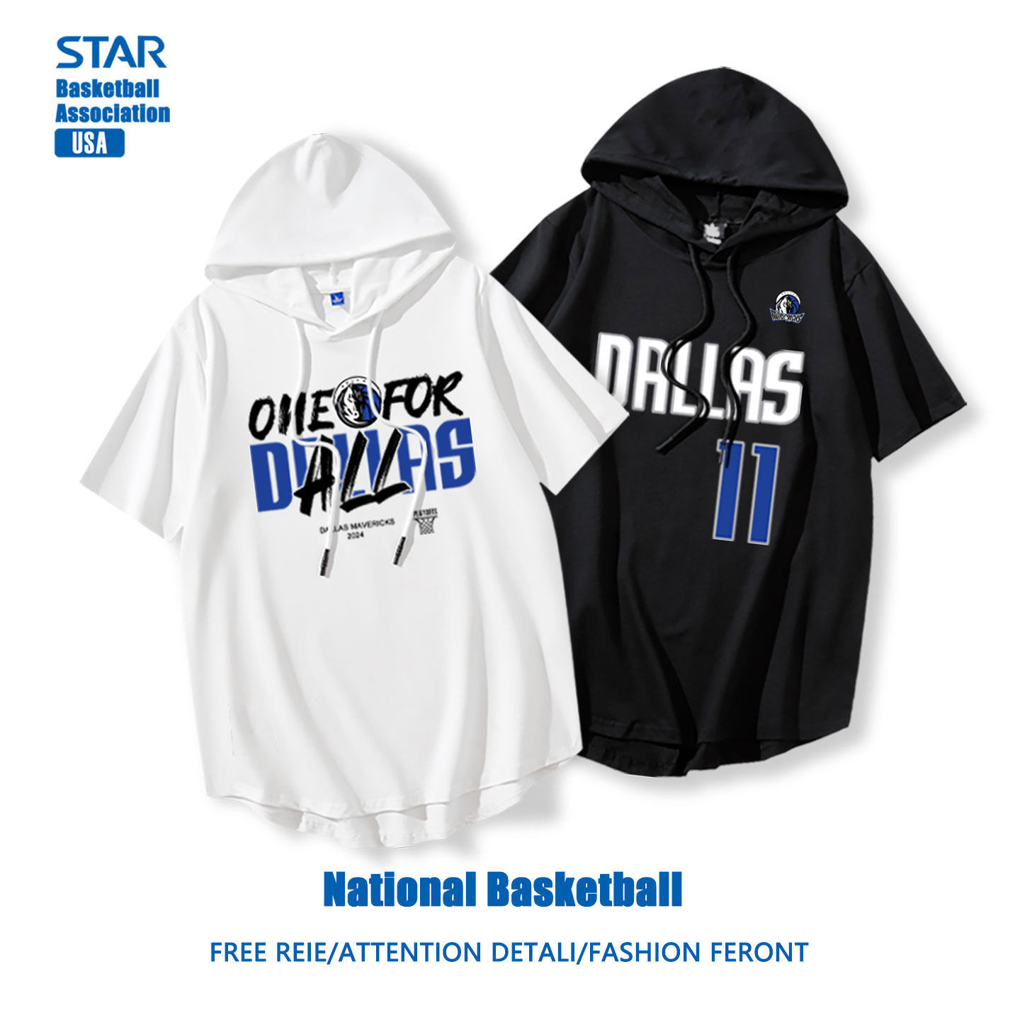 汤普森训练短袖男款运动美式篮球投篮服欧文球衣t恤帽衫卫衣纯棉