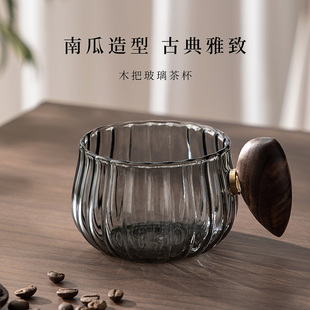 玻璃杯小茶杯耐高温泡茶杯带把办公喝水杯子泡咖啡牛奶防烫早餐杯
