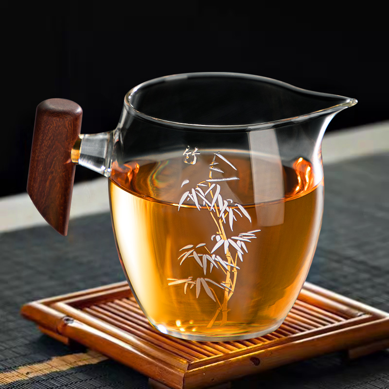 玻璃公道杯耐热新款分茶器日式茶海功夫茶具加厚高档泡茶过滤公杯