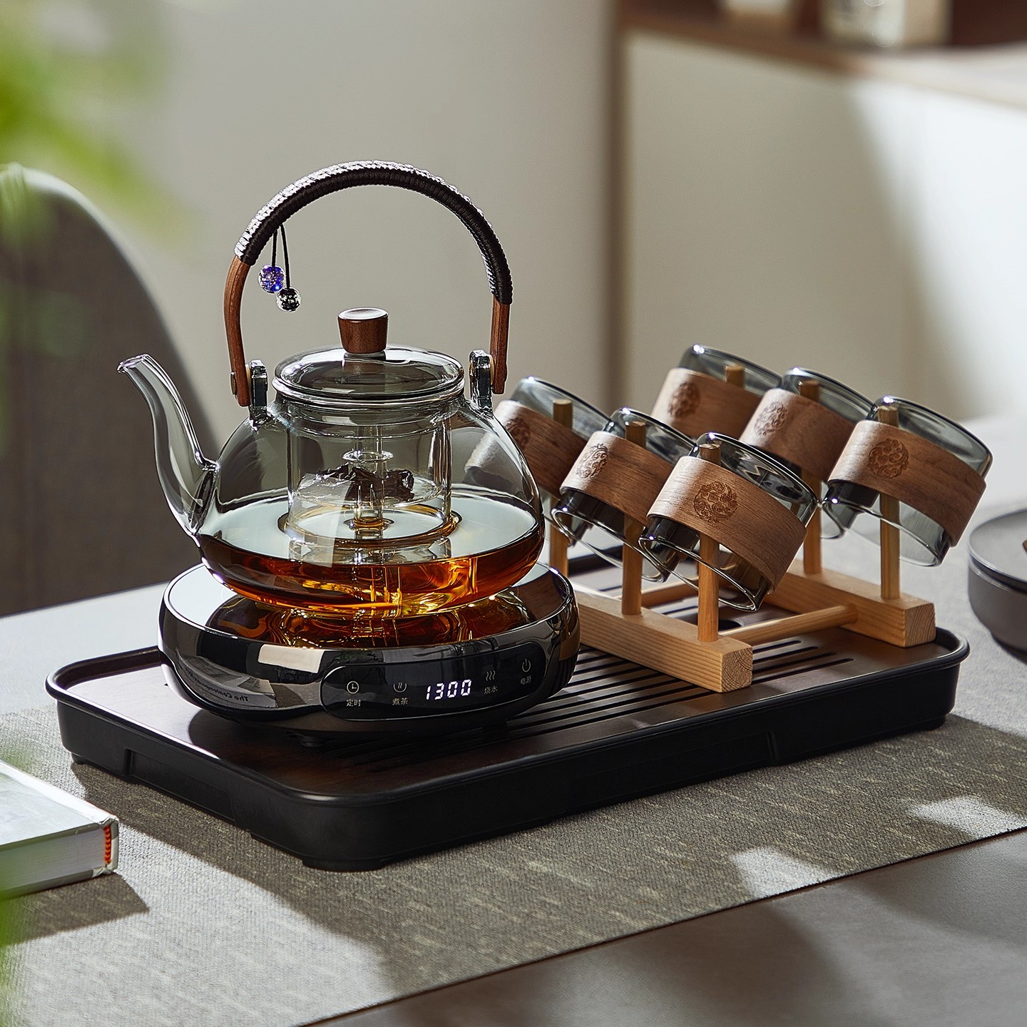 忆壶茶电陶炉煮茶器套装2025新款功夫茶家用玻璃煮茶壶烧水专用