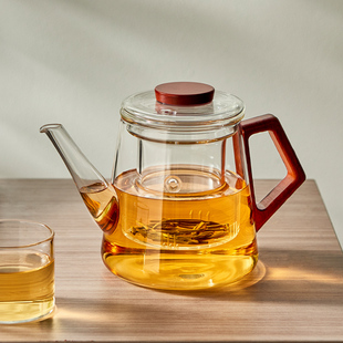 忆壶茶耐高温玻璃泡茶壶带过滤家用高档花茶壶单壶茶具套装 煮茶壶