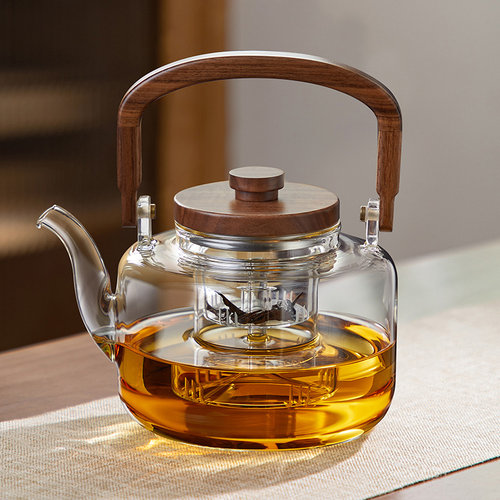 【蒸煮一体胆】加厚玻璃煮茶壶