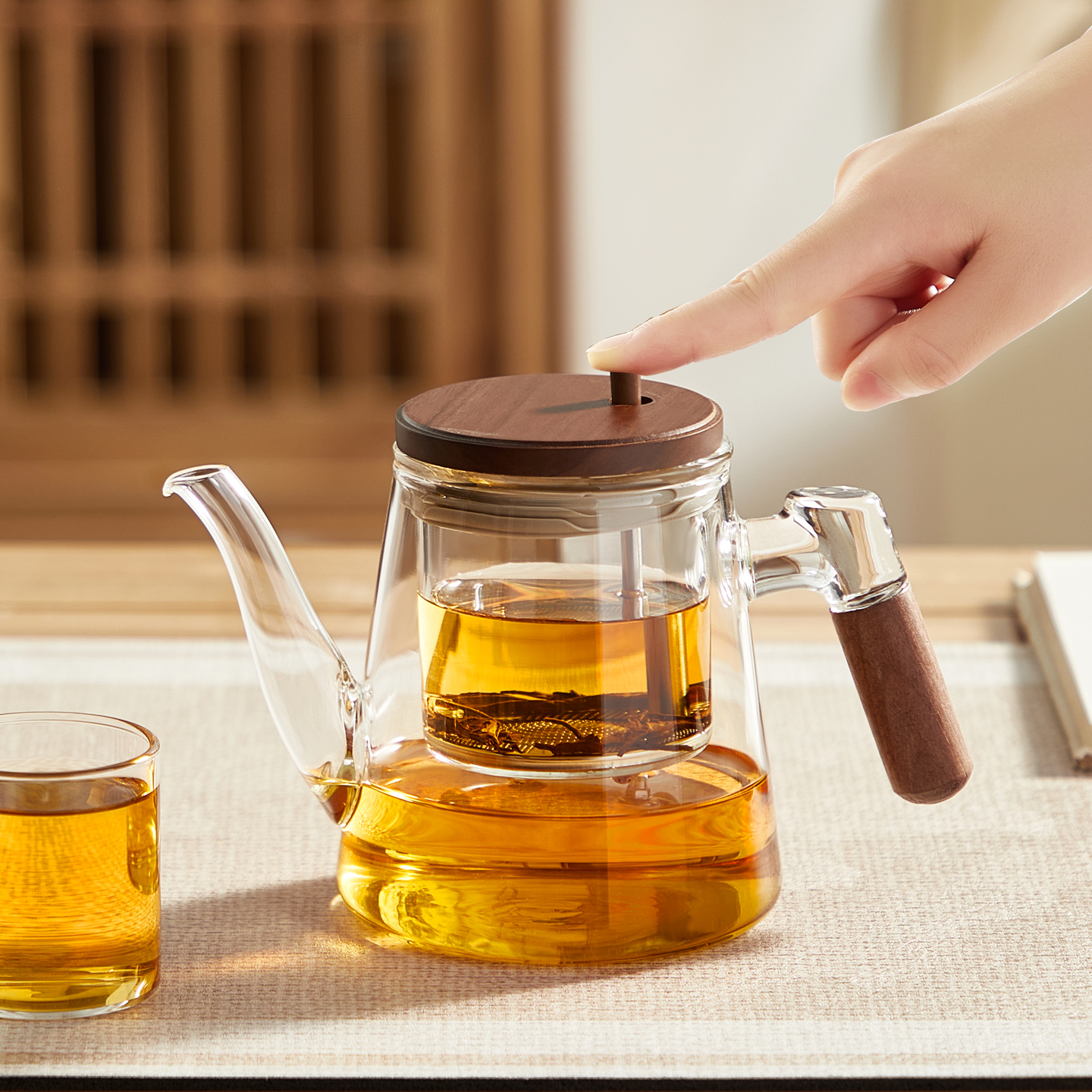 忆壶茶玻璃飘逸杯泡茶壶一键过滤泡茶杯2025新款家用高档功夫茶具,餐饮具,飘逸杯,淘宝优惠券,粉丝福利购,淘宝优惠卷