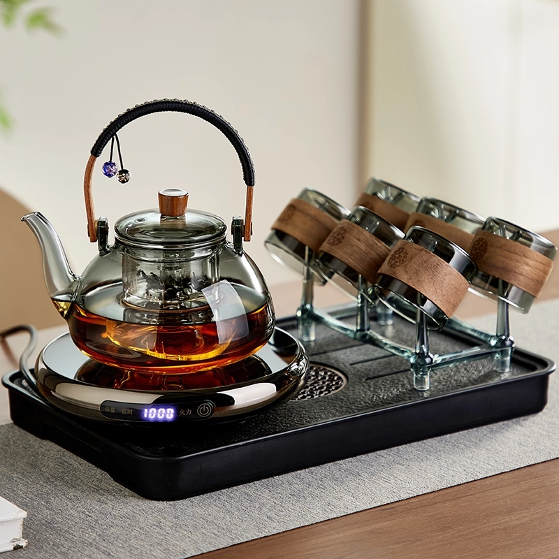 忆壶茶电陶炉玻璃煮茶壶套装家用烧水煮茶器围炉电热茶炉整套茶具