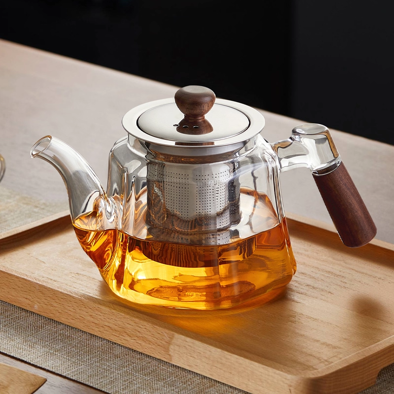 【加厚耐高温】高档玻璃泡茶壶
