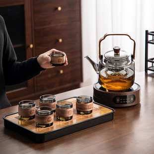 玻璃茶壶家用泡茶器2025新款 煮茶炉套装 耐高温高档煮茶器功夫茶具