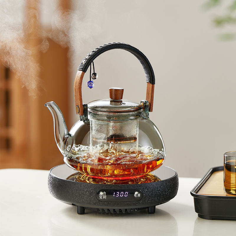 忆壶茶玻璃煮茶壶电陶炉蒸煮茶器家用办公泡茶烧水壶2025新款套装