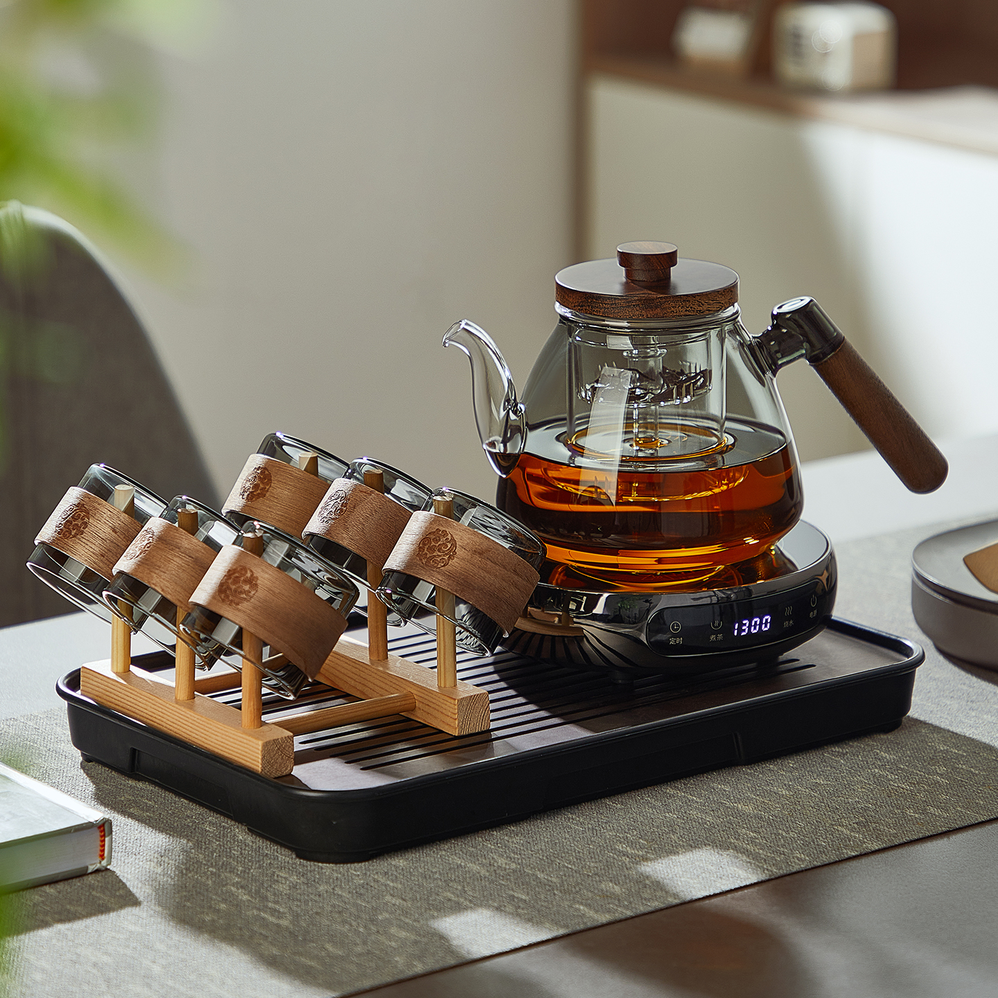 忆壶茶电陶炉煮茶器套装2025新款功夫茶家用玻璃煮茶壶烧水专用