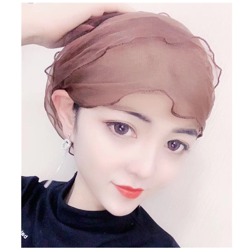 网红穆斯纱巾女士层层防风帽子