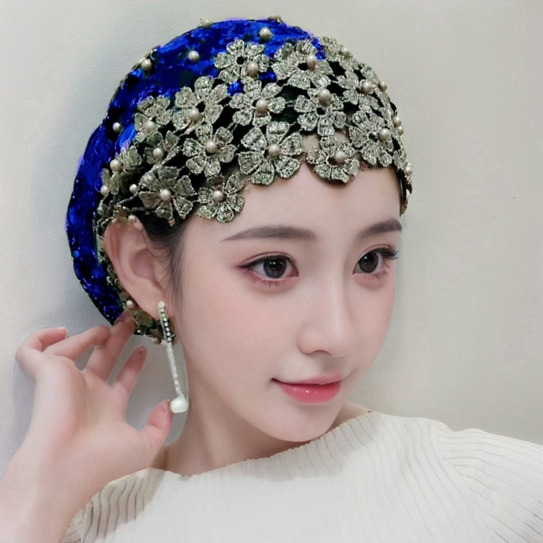 穆斯帽子新款回女士头巾帽韩版蕾丝帽时尚盖头遮发帽包头帽防风帽