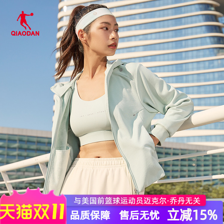 中国乔丹针织上衣女款2024秋冬新款防风保暖时尚外套EWD42234707