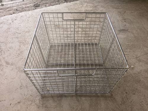 304不锈钢网置物篮超声波长方形网沥水器械工业筐清洗篮收纳框篮