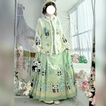 翡缇兰-团团圆圆 明制汉服女2025新款冬季加绒加厚比甲马面裙古装