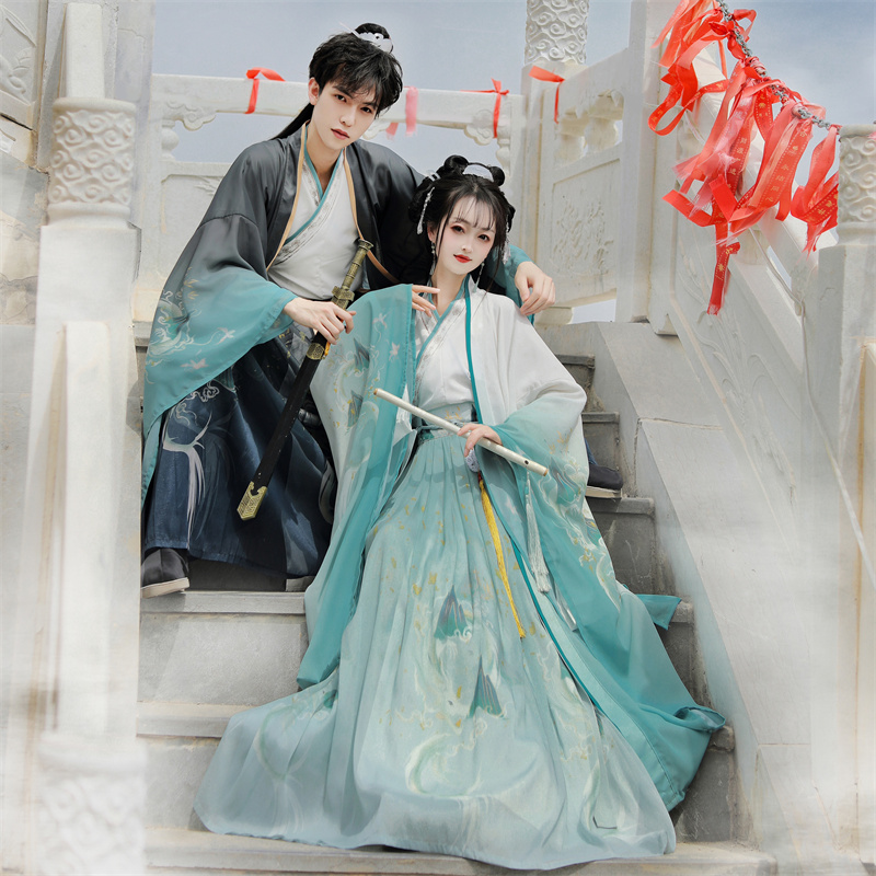 情侣款汉服男女仙气古装新款