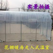 架子楼顶简易花房卷膜家用鸭花暖房1