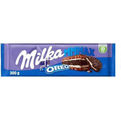 现货荷兰进口德国milka奥利奥巧克力榛子花生大盒巧克力300g