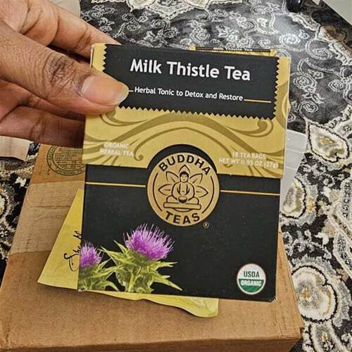 美国Buddha Teas 有机草本茶水飞蓟18茶包肝脏健康清体不含咖啡因